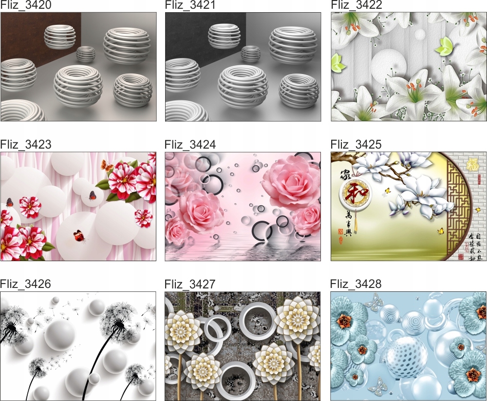 fototapeta DMUCHAWCE KULE KWIATY DO BIURA 360x240