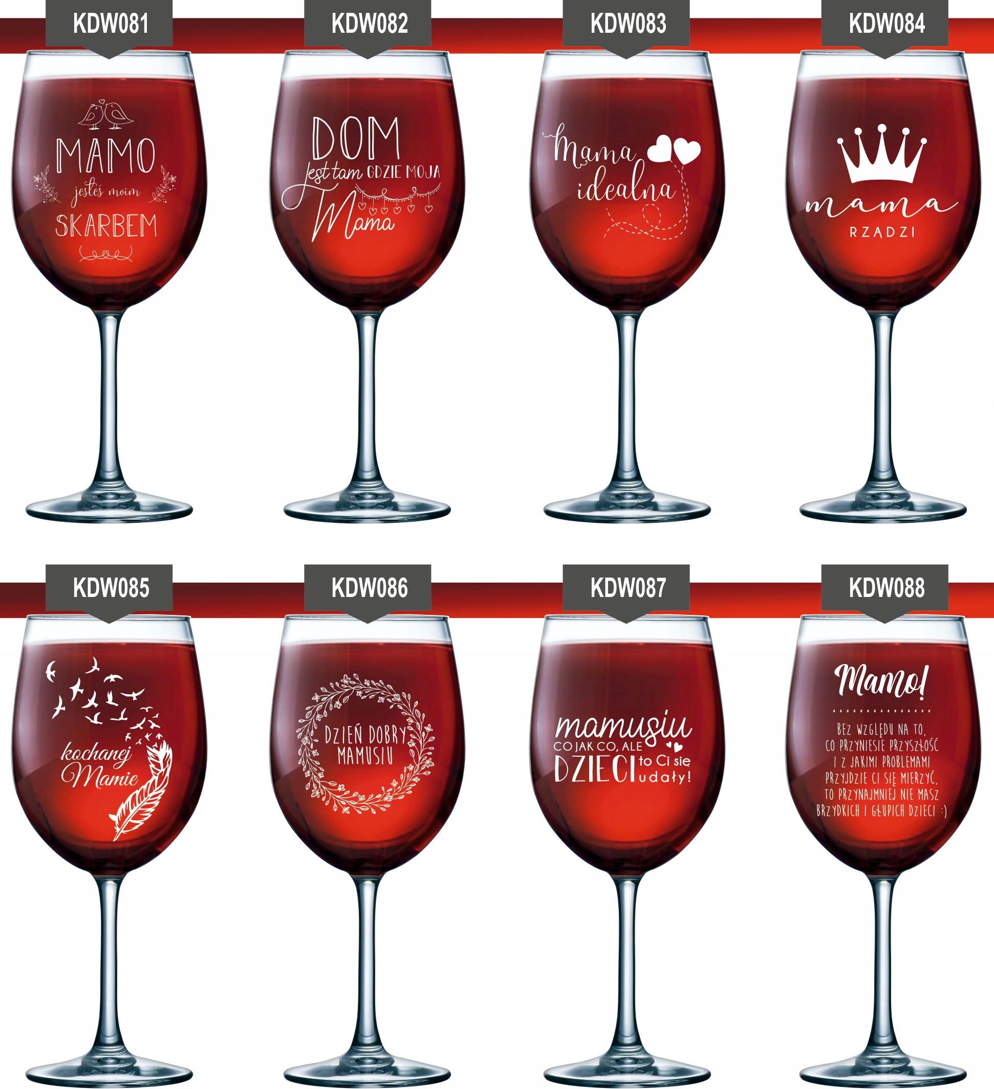 Szklanka kieliszek do wina z grawerem na PREZENT