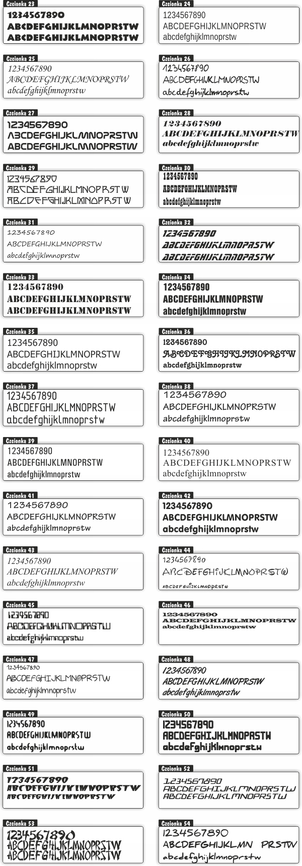 LITERY CYFRY SAMOPRZYLEPNE naklejki REKLAMA - 5cm