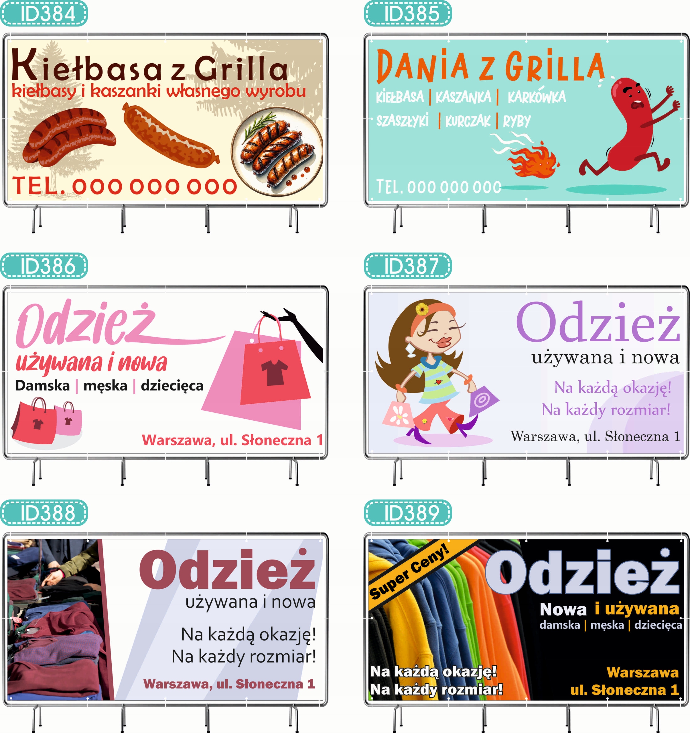 BANER REKLAMOWY 130x80cm oczkowany projekt w cenie AGENCJA DETEKTYWISTYCZNA