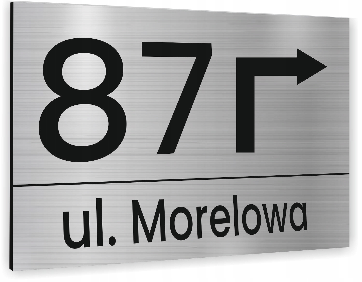 Tabliczka ADRESOWA Z TWOIM ADRESEM STRZAŁKA NUMER