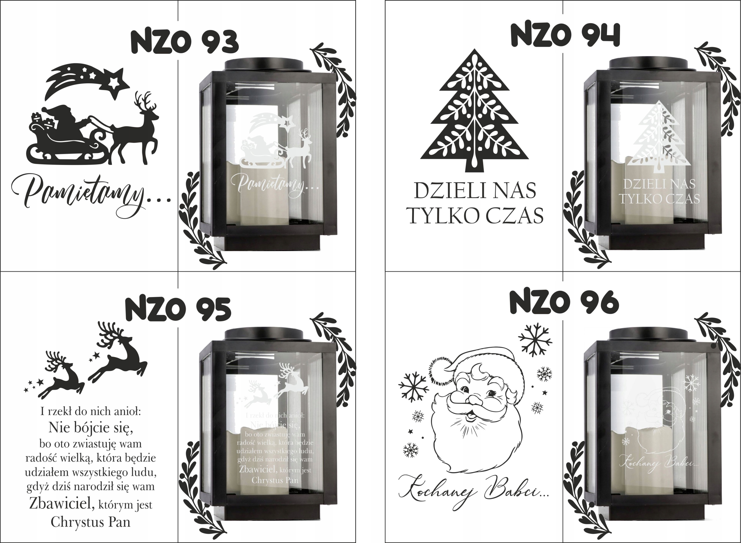 Znicz latarenka na grób z grawerem imię data dedykacja personalizowany wzór