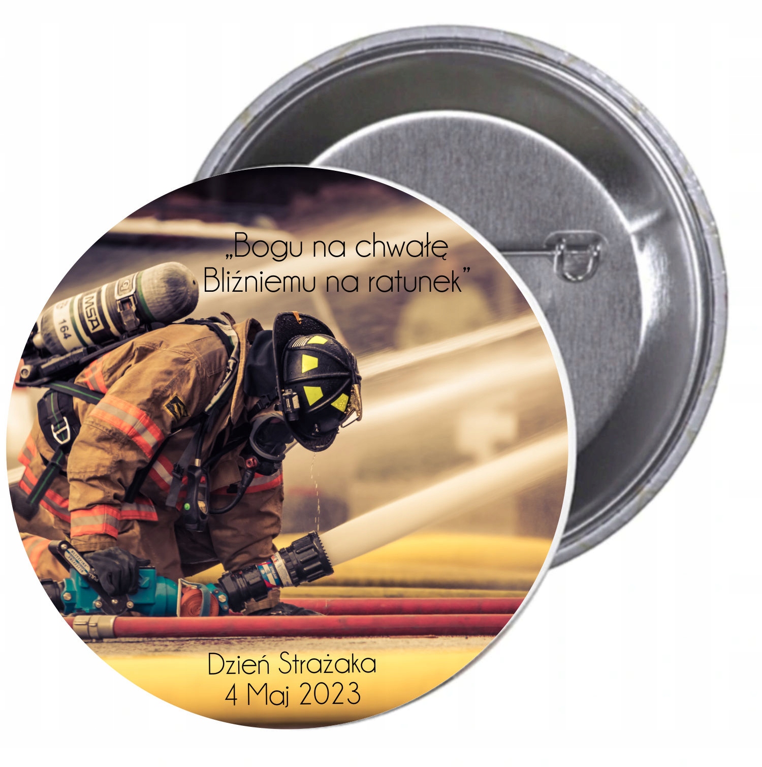 Przypinki buttony DZIEŃ STRAŻAKA BOGU NA CHWAŁĘ