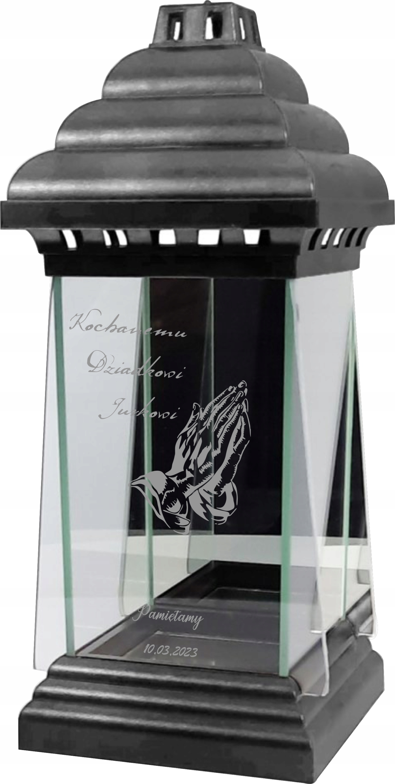ZNICZ LAMPION KAPLICZKA z grawerem dla DZIADKA