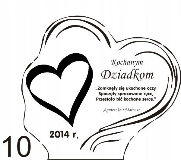 STATUETKA PODSTAWKA POD ZNICZ na grób + grawer XL