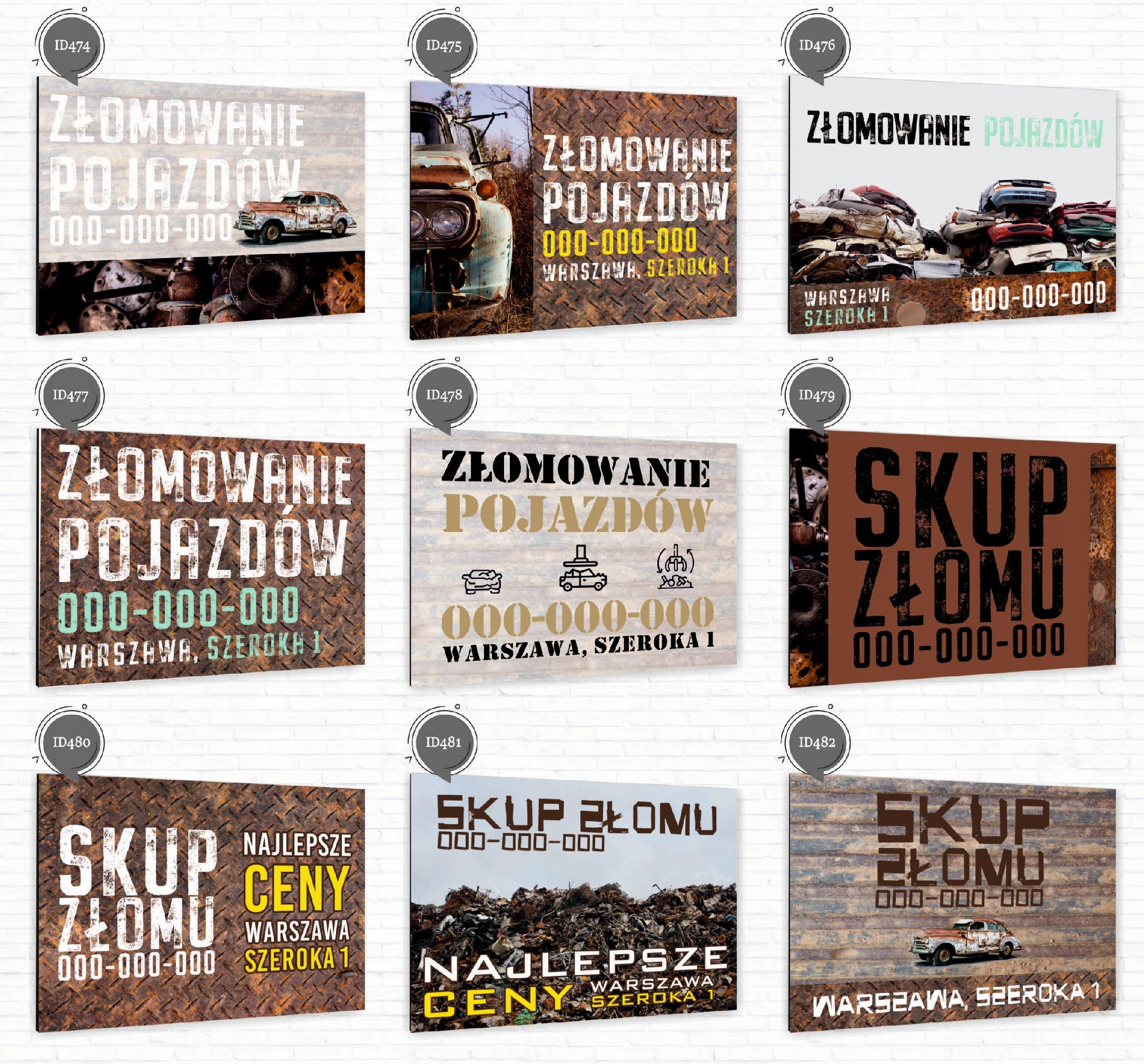 nadruk UV TABLICZKA reklamowa nierdzewna 40x30 PELLET OPAŁOWY sprzedaż