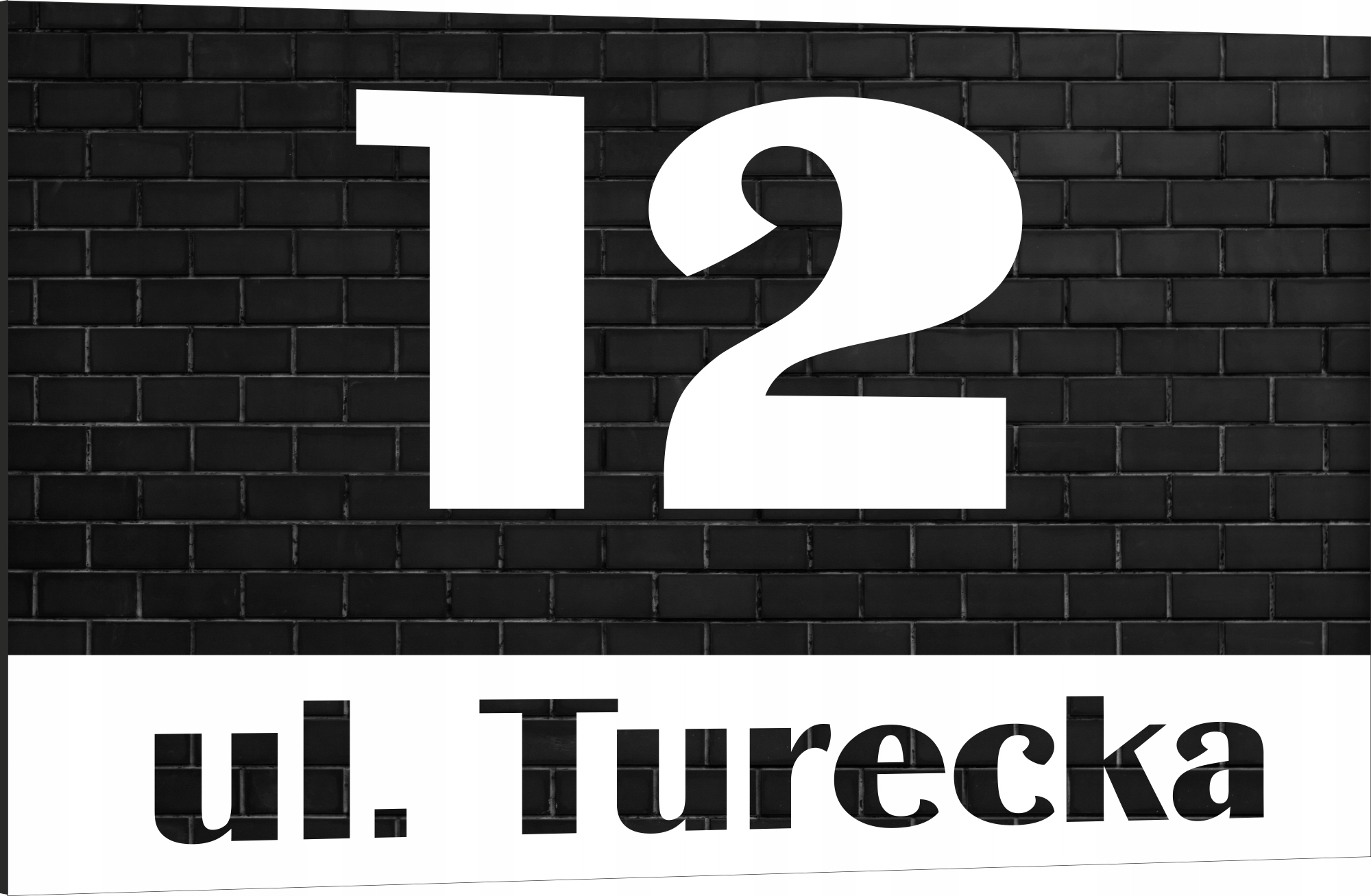 Tabliczka adresowa Numer domu Tablica adres posesji Metal ALUMINIUM 30x20cm