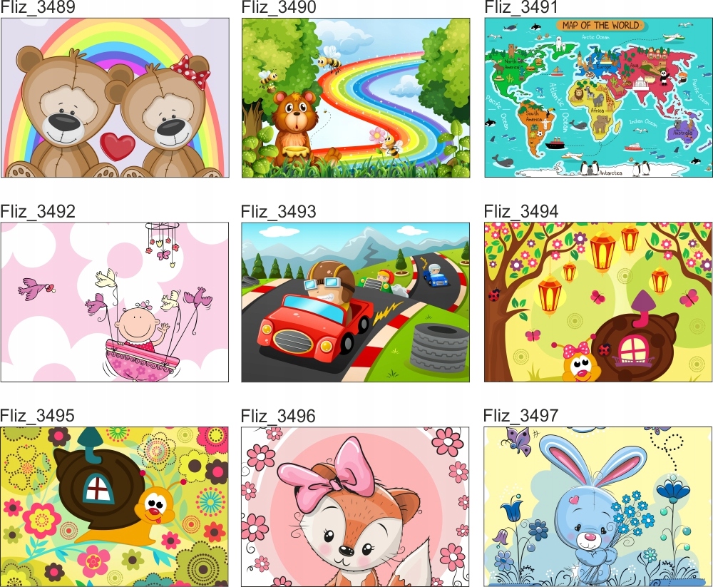 FOTOTAPETA dla dziecka DŻUNGLA ZWIERZĄTKA zoo