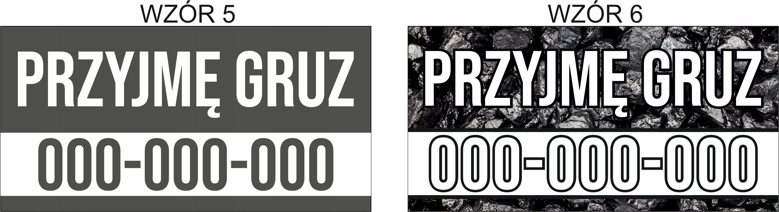 Tablica Szyld PRZYJMĘ ODDAM ZIEMIĘ GRUZ 100x50cm