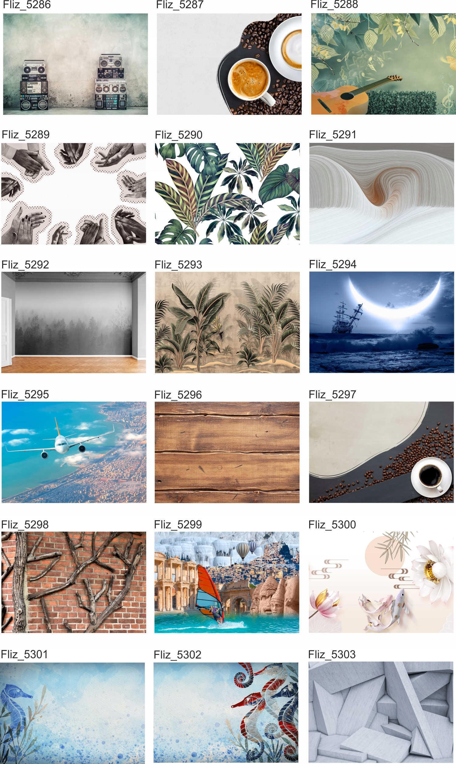 Fototapeta WIKLINOWE DESKI 3D PANELE 200x130