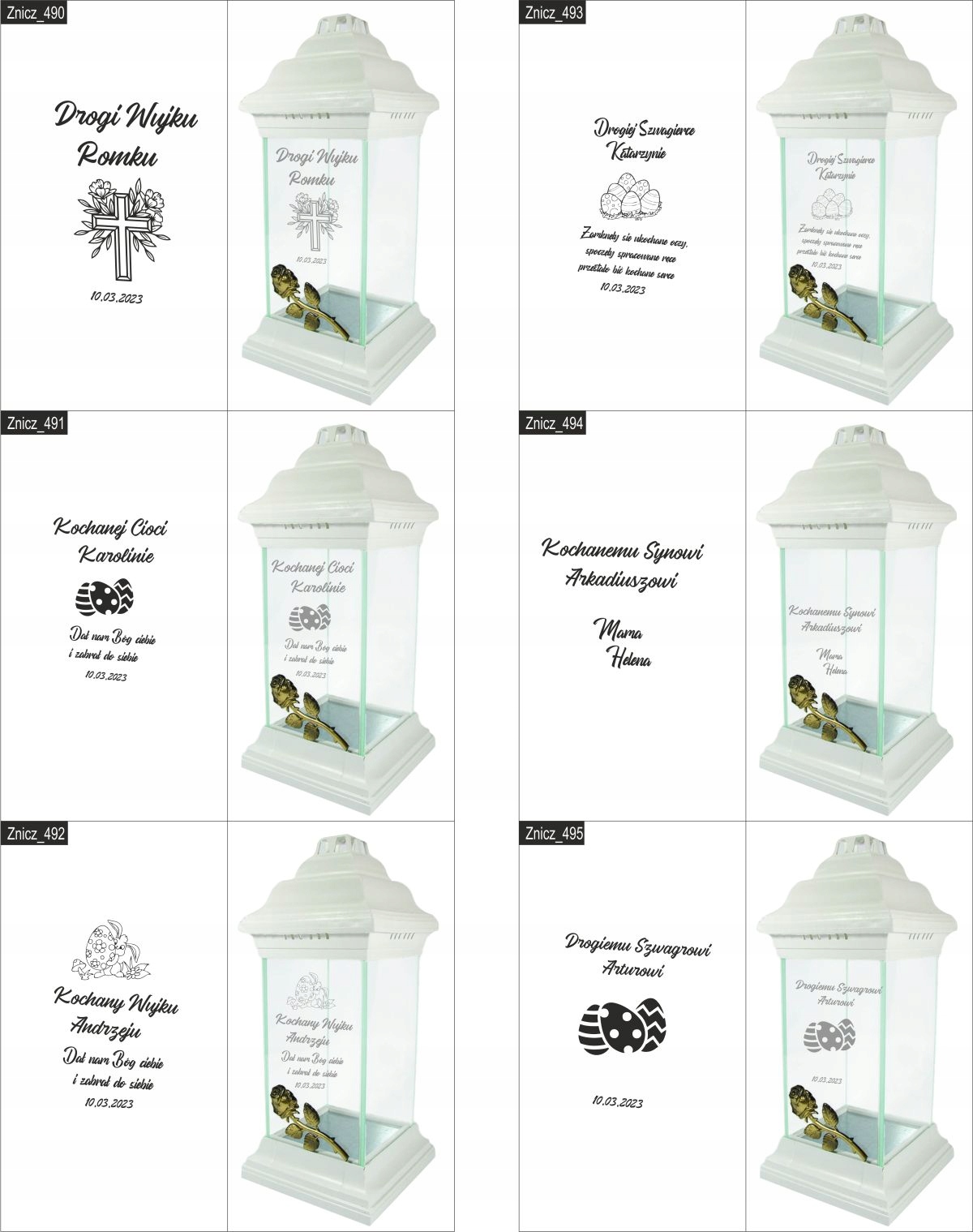 ZNICZ kapliczka dla PRADZIADKA grawer DEDYKACJA