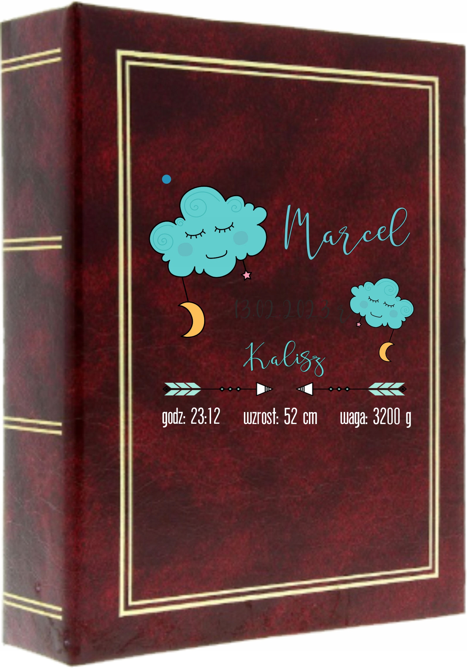 METRYCZKA DZIECKA PREZENT ALBUM NA ZDJĘCIA DATA
