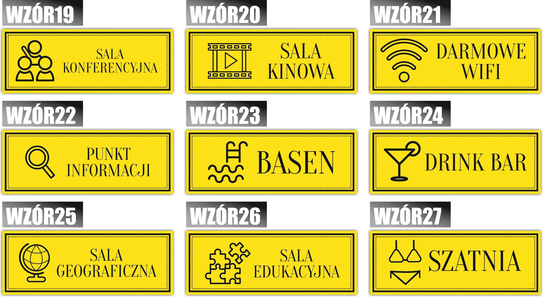 Tabliczka nierdzewana grawer SIŁOWNIA