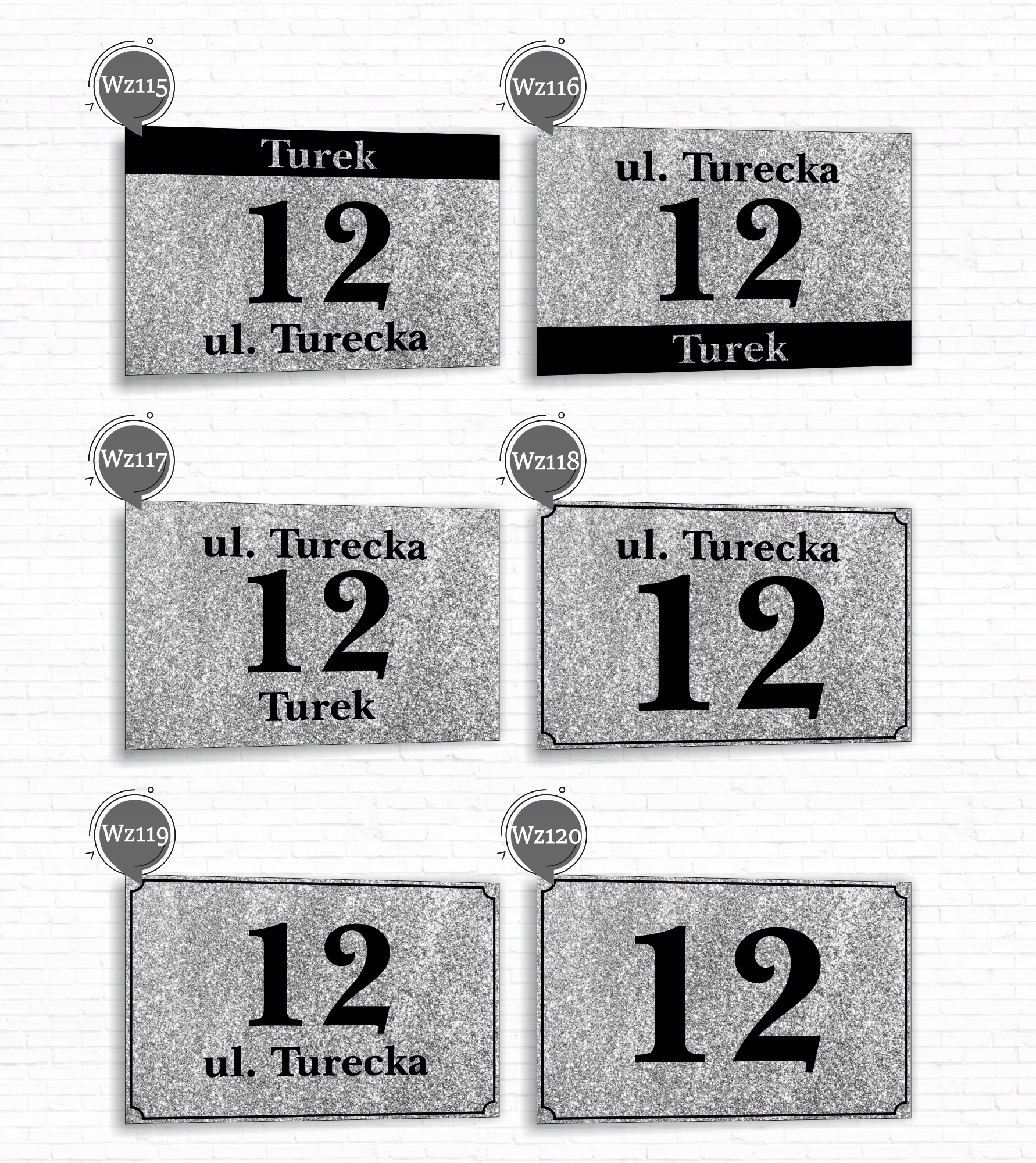 Tabliczka Tablica ADRESOWA ALUMINIOWA Numer domu cyfry ulica 30x20