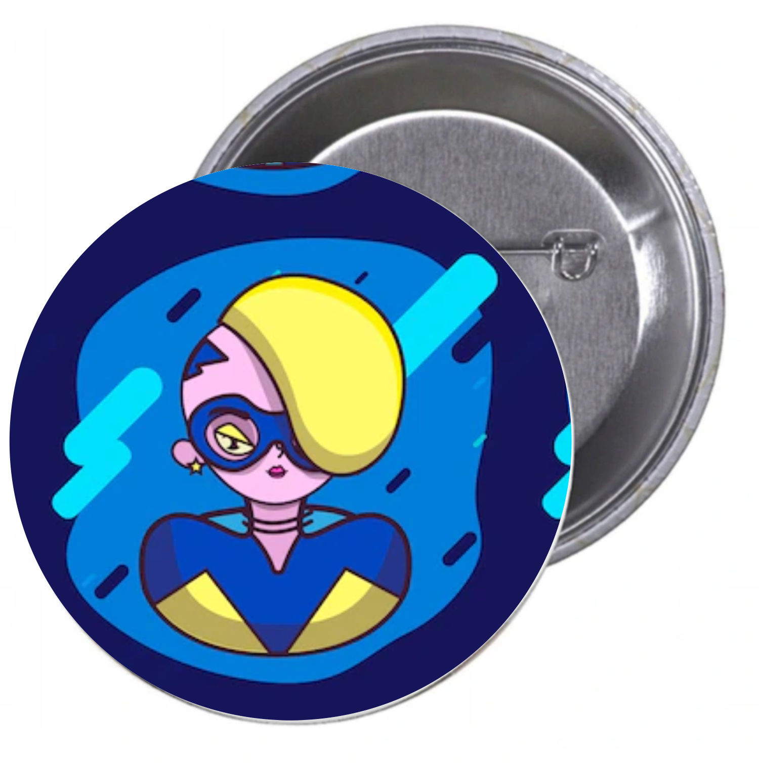 Przypinki buttony SUPER BOHATER HIT ŚWIETNA JAKOŚĆ