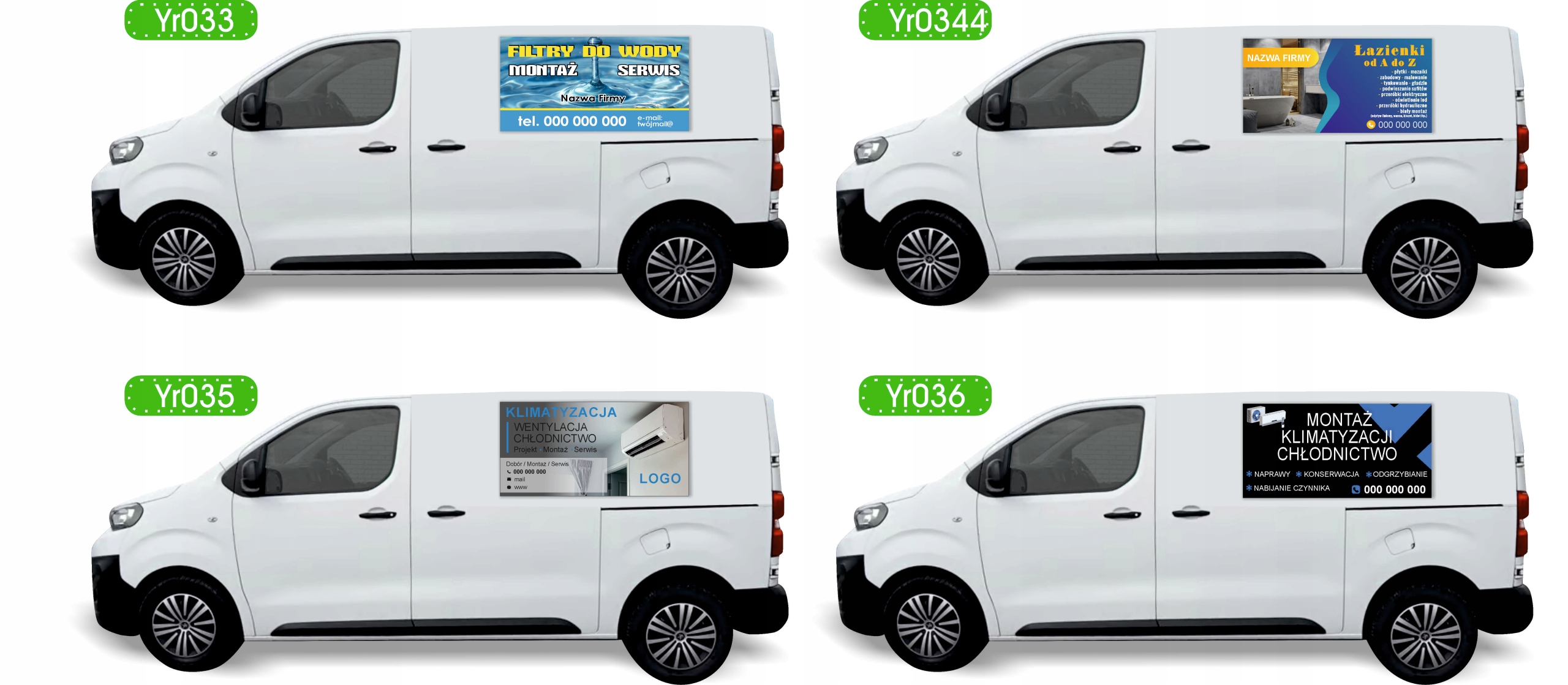 Reklama Naklejka na samochód POGOTOWIE AGD projekt w cenie