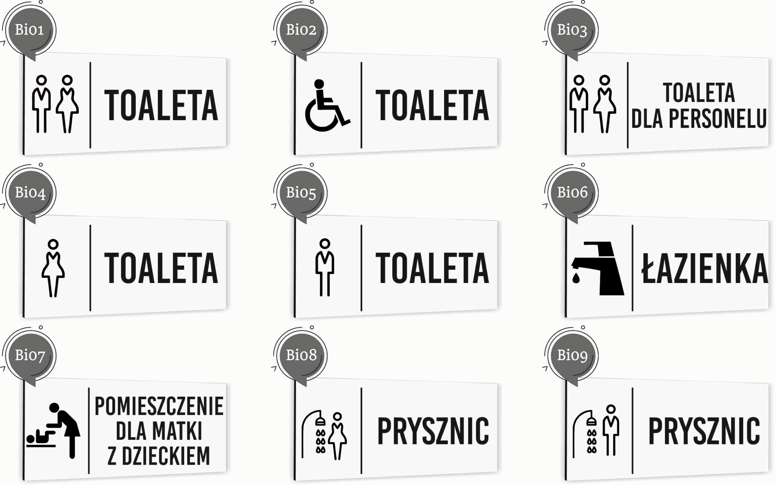 Tabliczka informacyjna JADALNIA Aluminium BIAŁA Dibond NADRUK UV