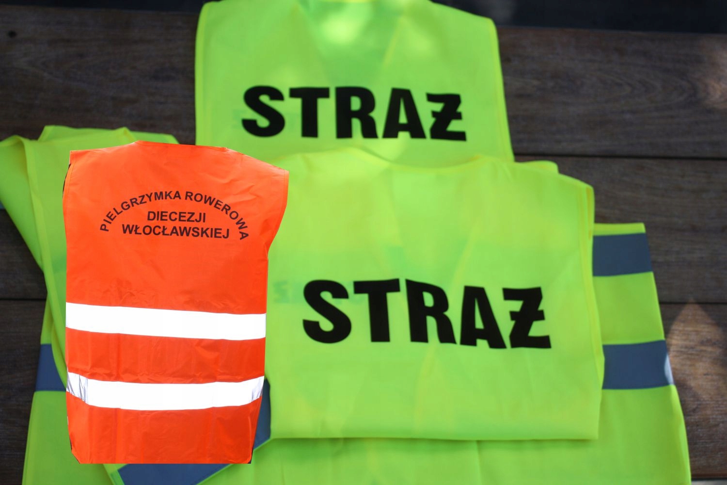 KAMIZELKA ODBLASKOWA Z NADRUKIEM logo materiałowe