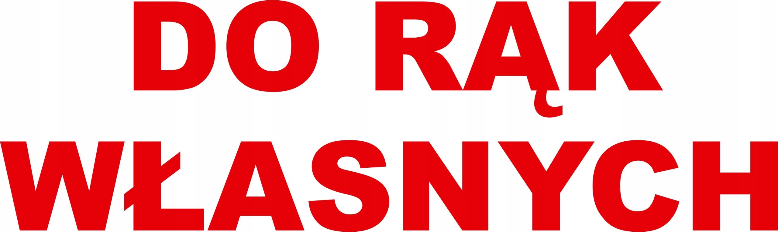 PIECZĄTKA - DO RĄK WŁASNYCH - tanie pieczątki