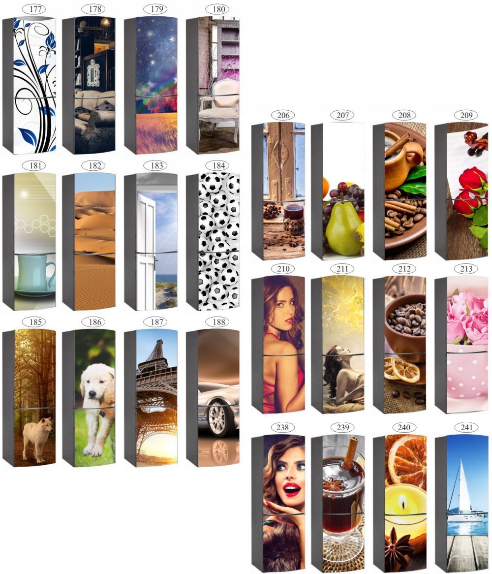 NAKLEJKA na lodówkę naklejki skin OZDOBA