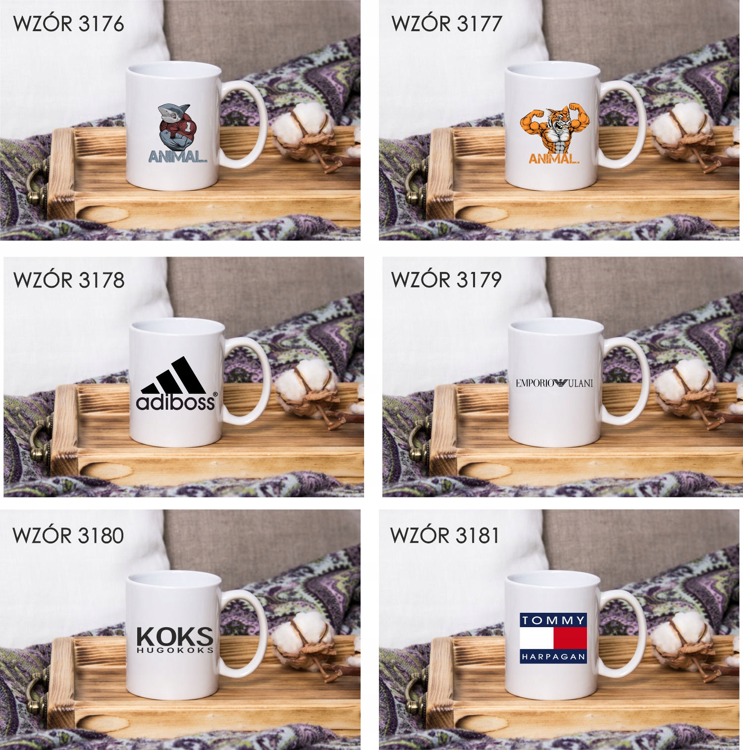 Kubek z nadrukiem napis PREZENT DOBRY DZIK