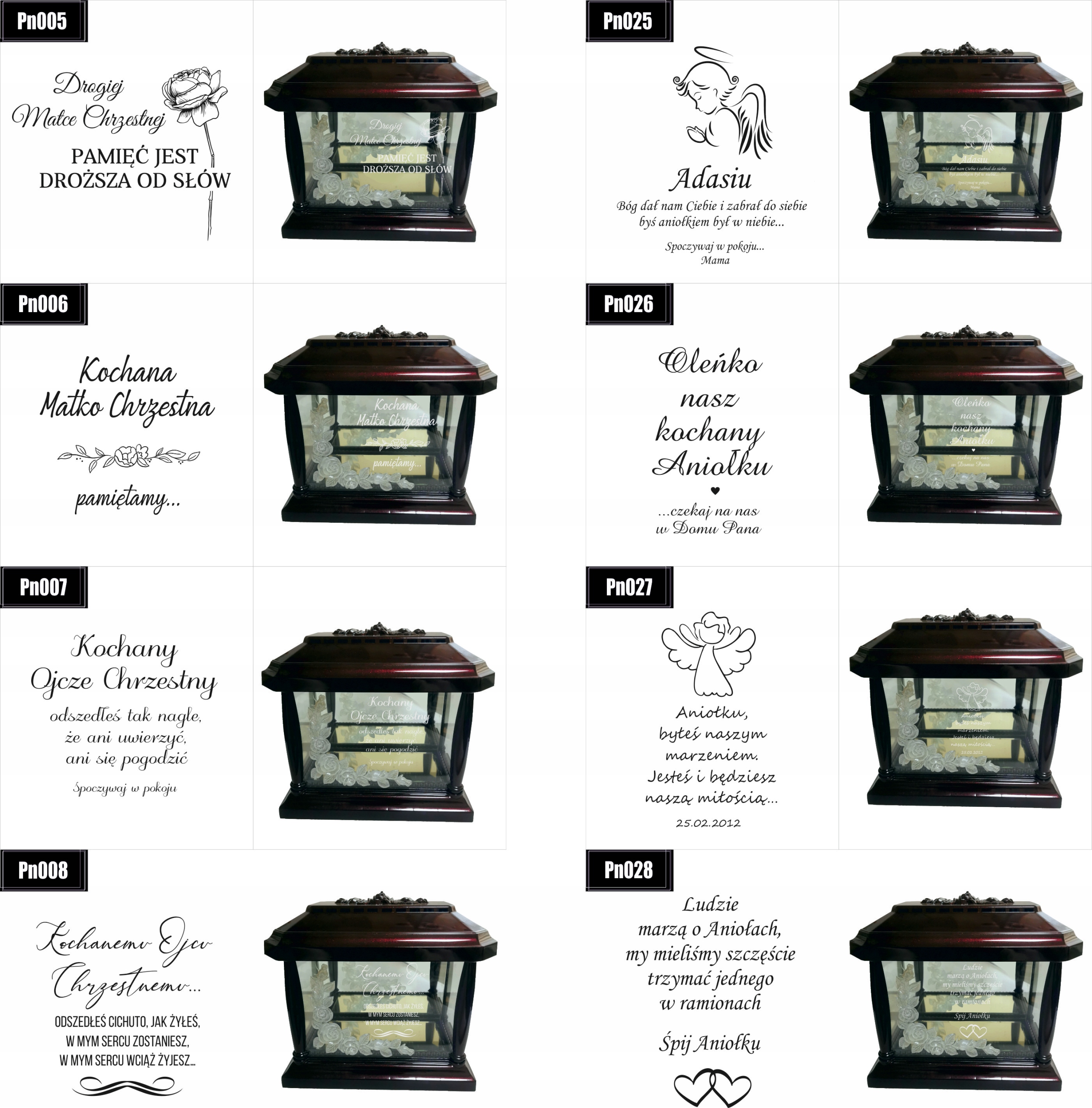 ZNICZ KAPLICZKA dedykacja DLA OJCA CHRZESTNEGO