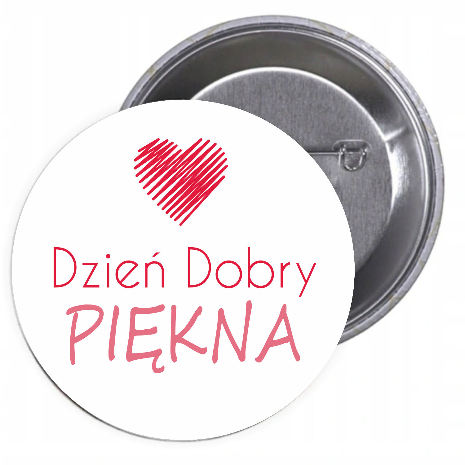 Przypinki buttony DZIEŃ KOBIET DZIEŃ DOBRY PIĘKNA