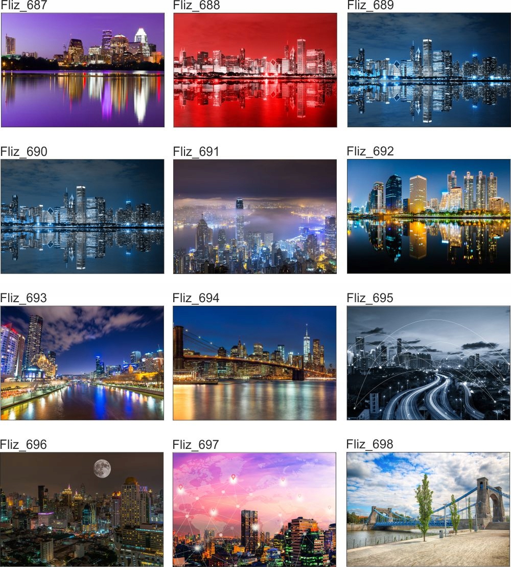 OBRAZ na płótnie widok panorama miasta 120x80 3D