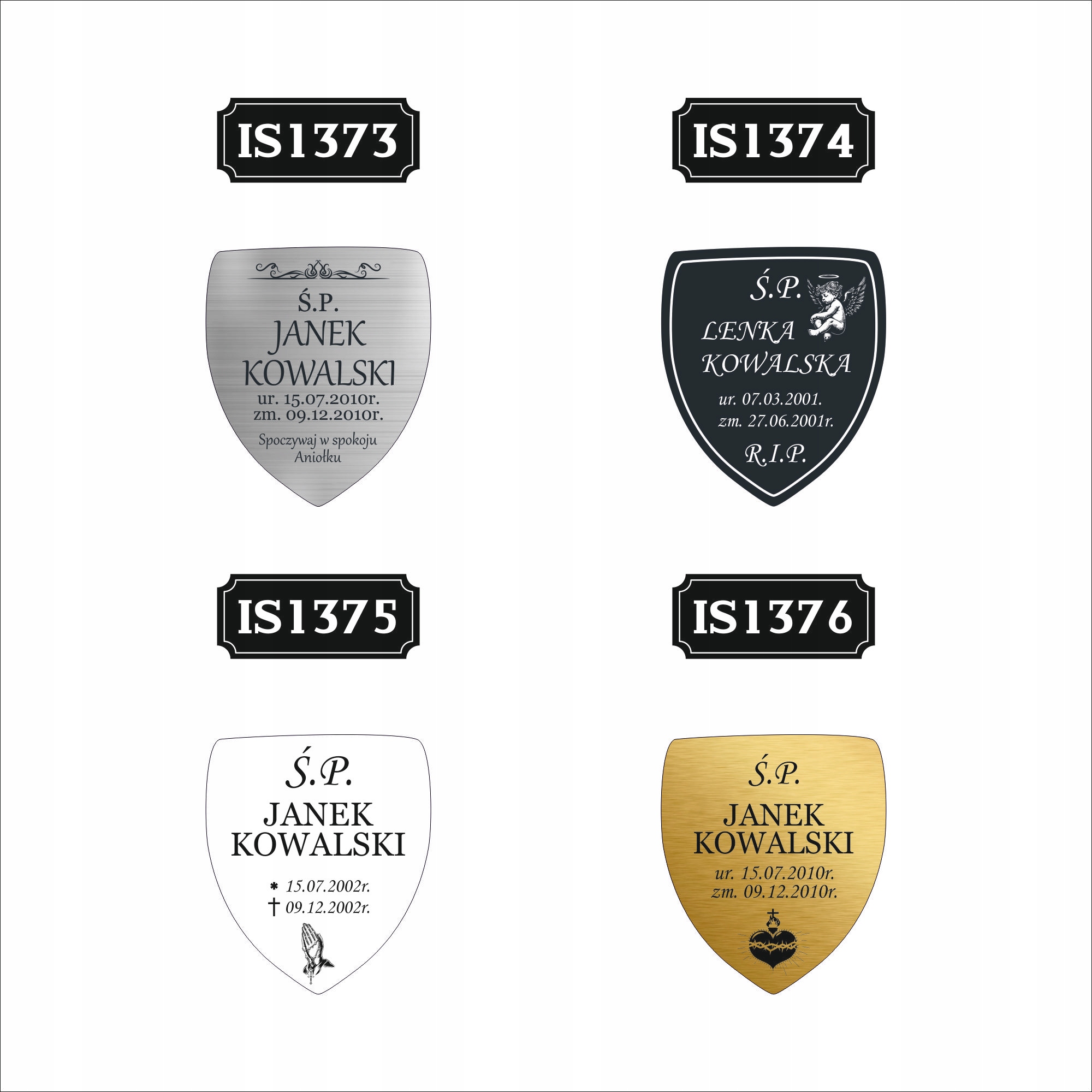 GRAWEROWANA Tabliczka nagrobna nagrobkowa pamiątkowa 20 cm dla dziecka