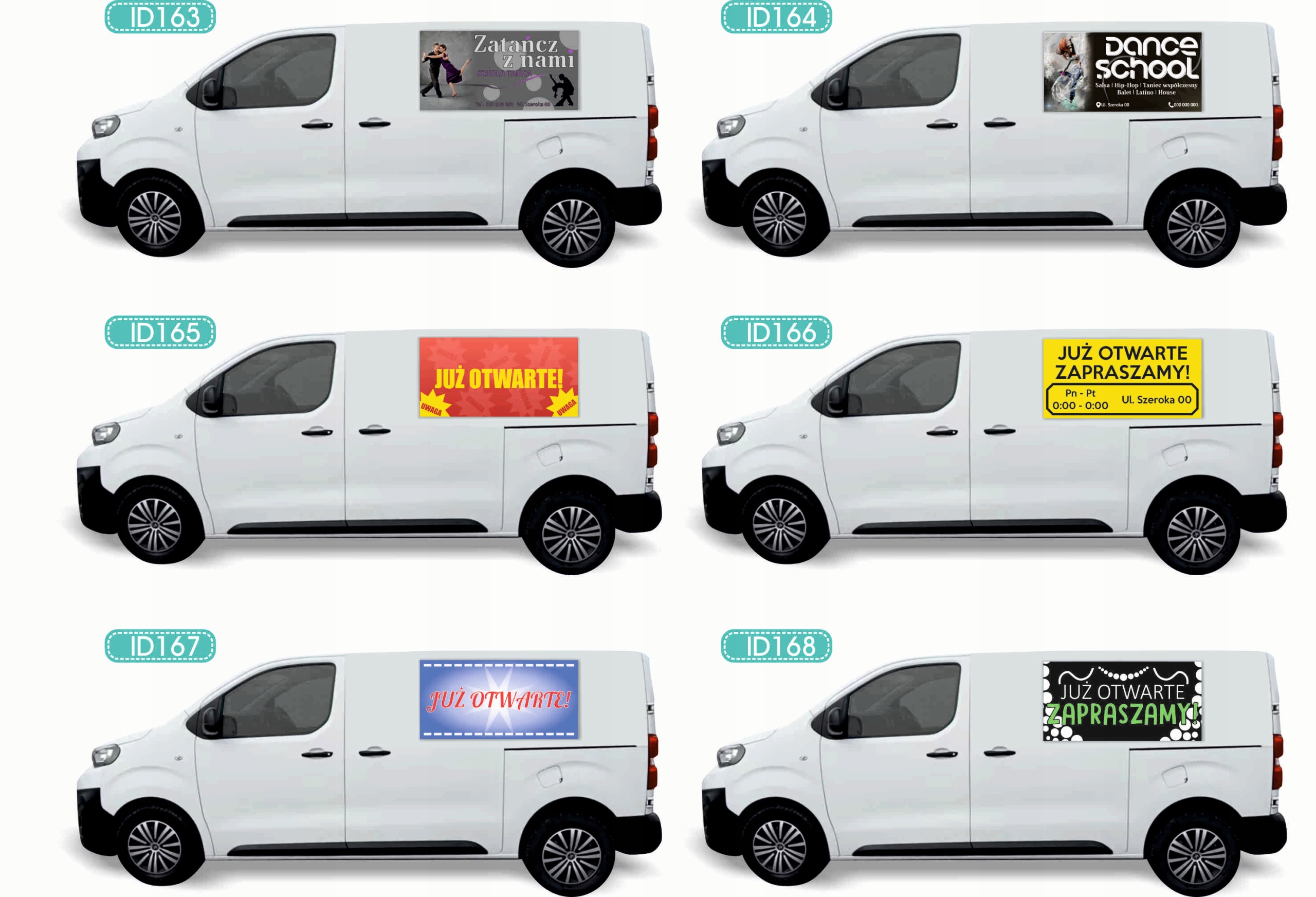 Reklama Naklejka na samochód WIELE RÓŻNYCH WZORÓW do wyboru ADWOKAT