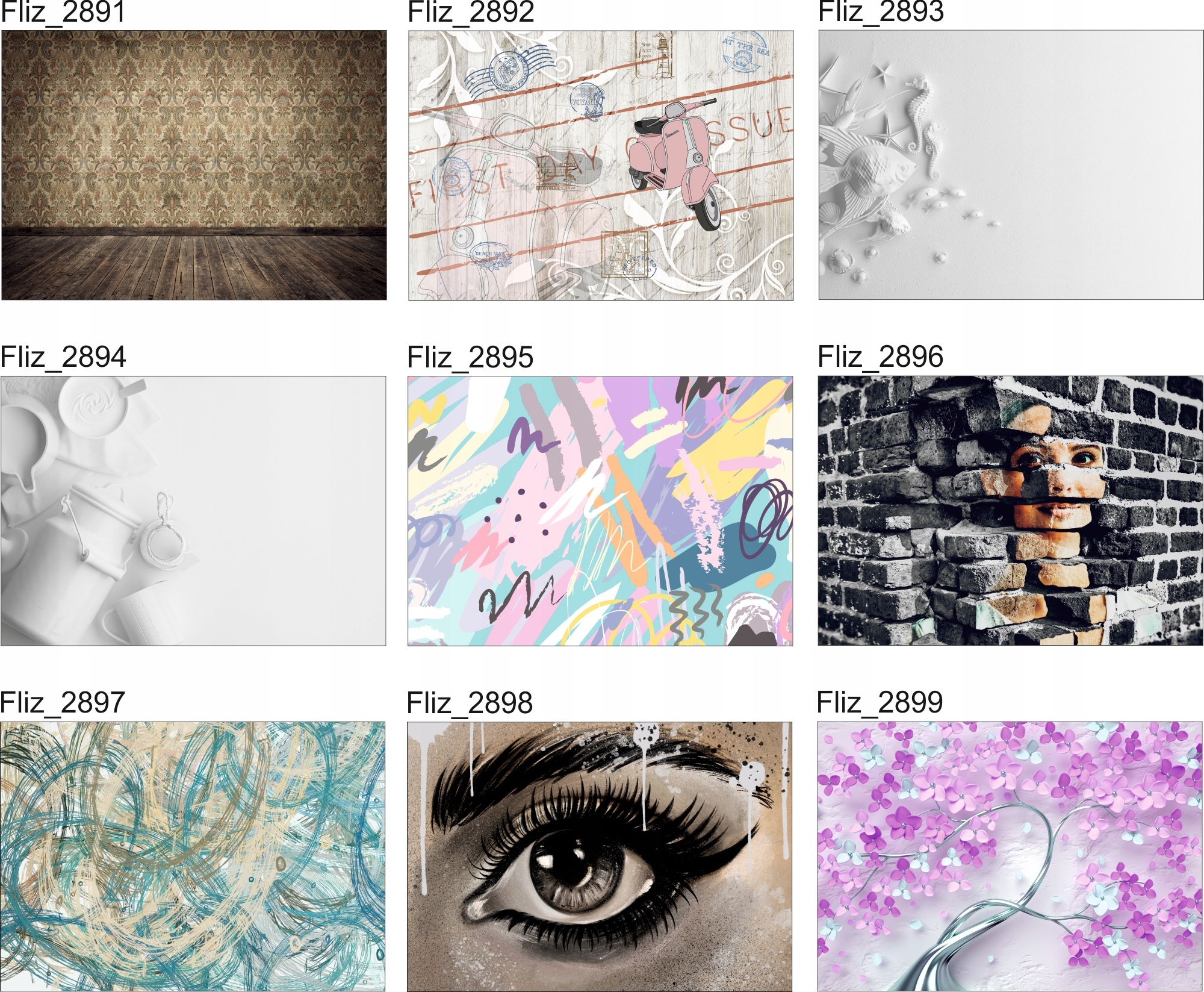 FOTOTAPETA do pokoju deski imitacja drewna 260x180