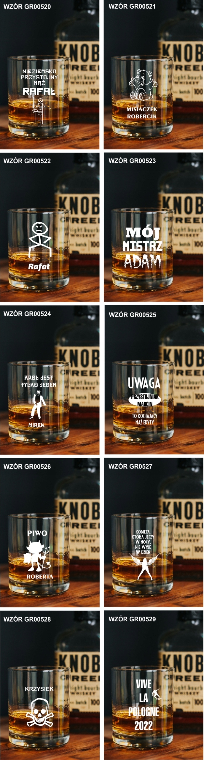 Szklanka do WHISKY z grawerem prezent na święta