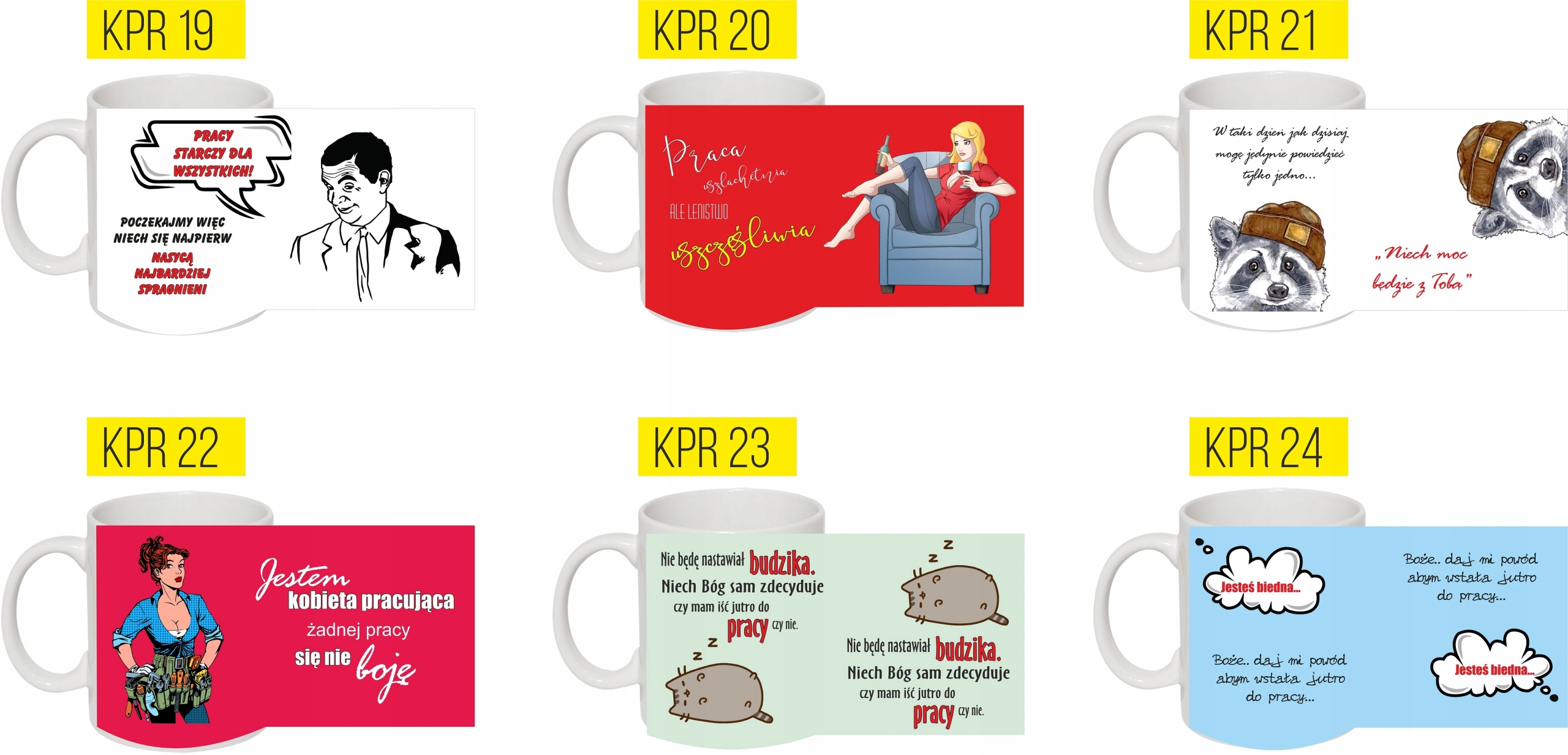 Śmieszne foto KUBEK KUBKI DO PRACY pracownika