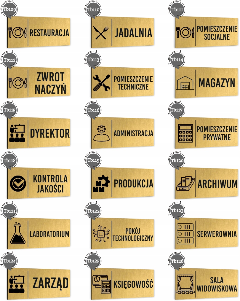 Tabliczka na drzwi znak napis Piktogram Tablica informacyjna Aluminium