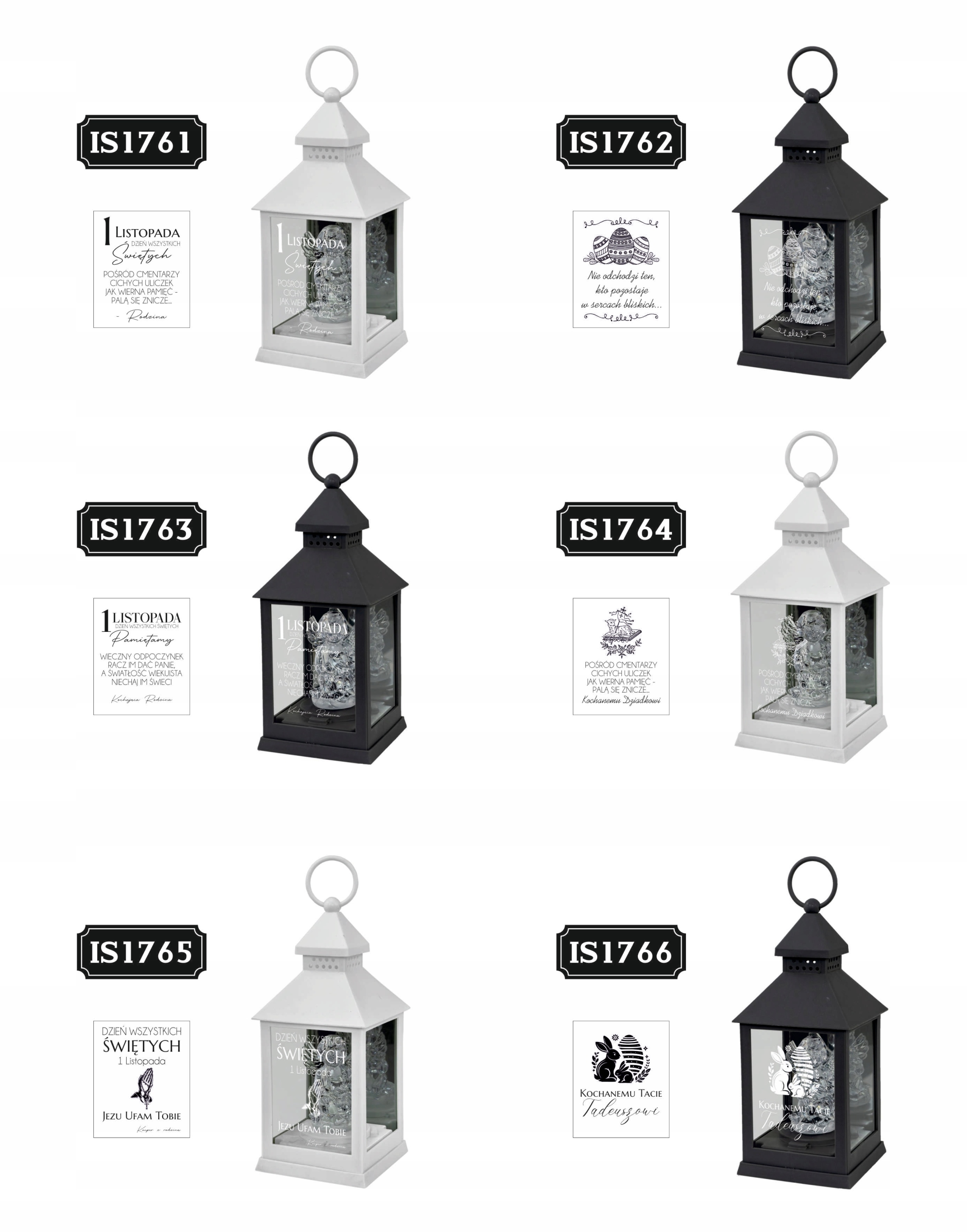 ZNICZ LAMPION biały aniołek DLA BRATA imię LED mała kapliczka DEDYKACJA