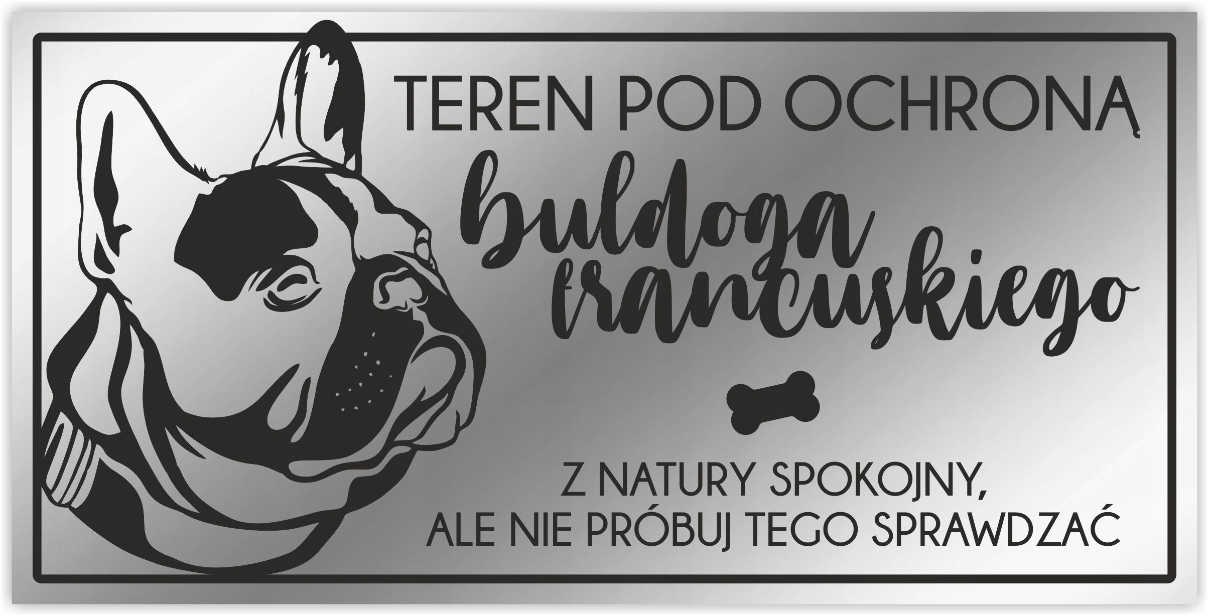 UWAGA PIES tabliczka informacyjna grawer Labrador