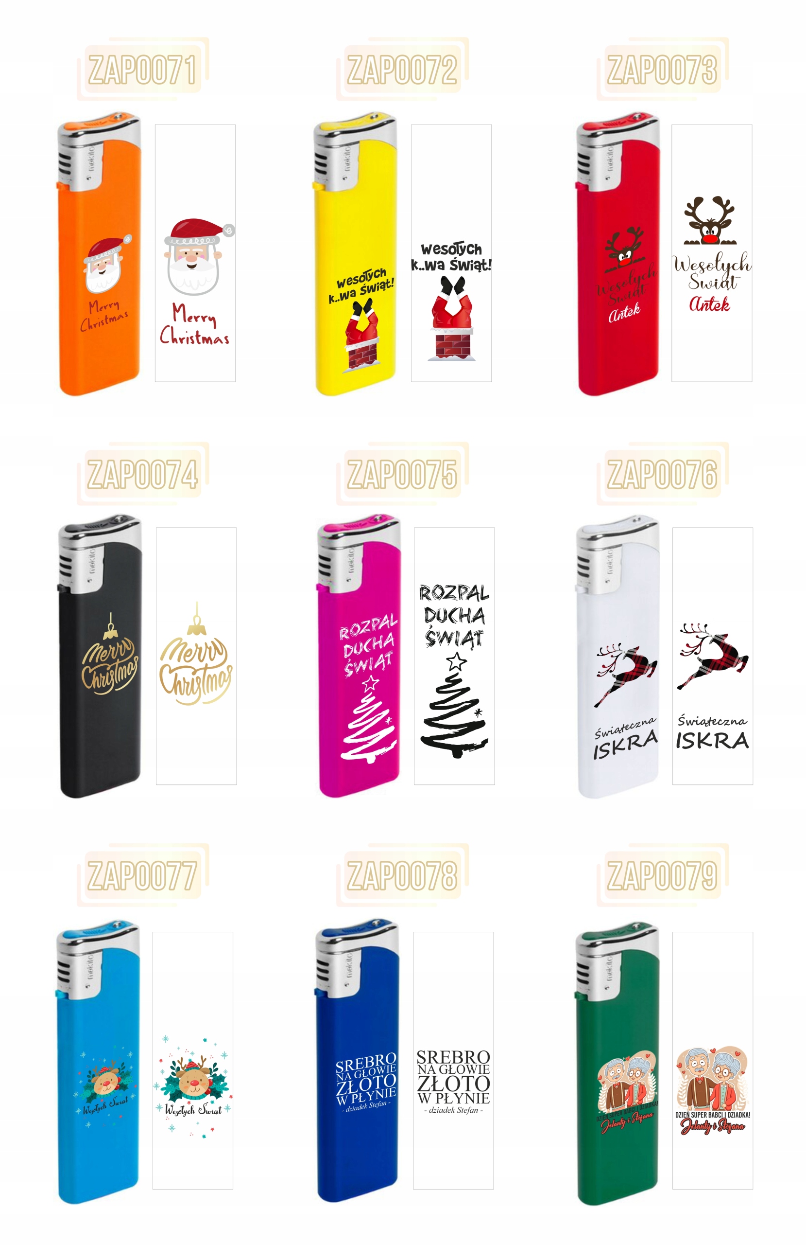 Zapalniczka gazowa z nadrukiem uv prezent twój napis na dzień taty ojca