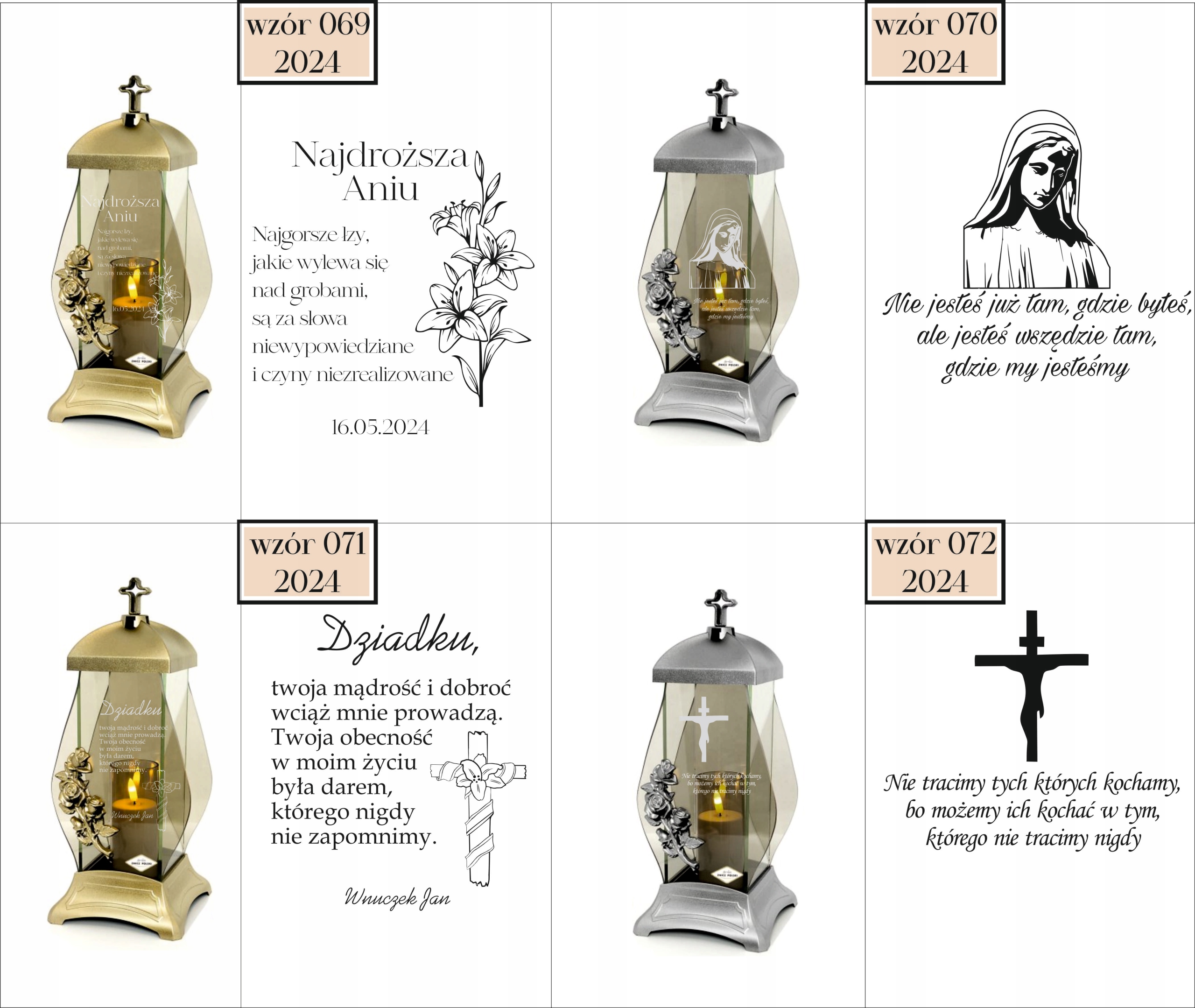 ZNICZ z różą GRAWER KAPLICZKA personalizowany napis dedykacja DLA BRATA