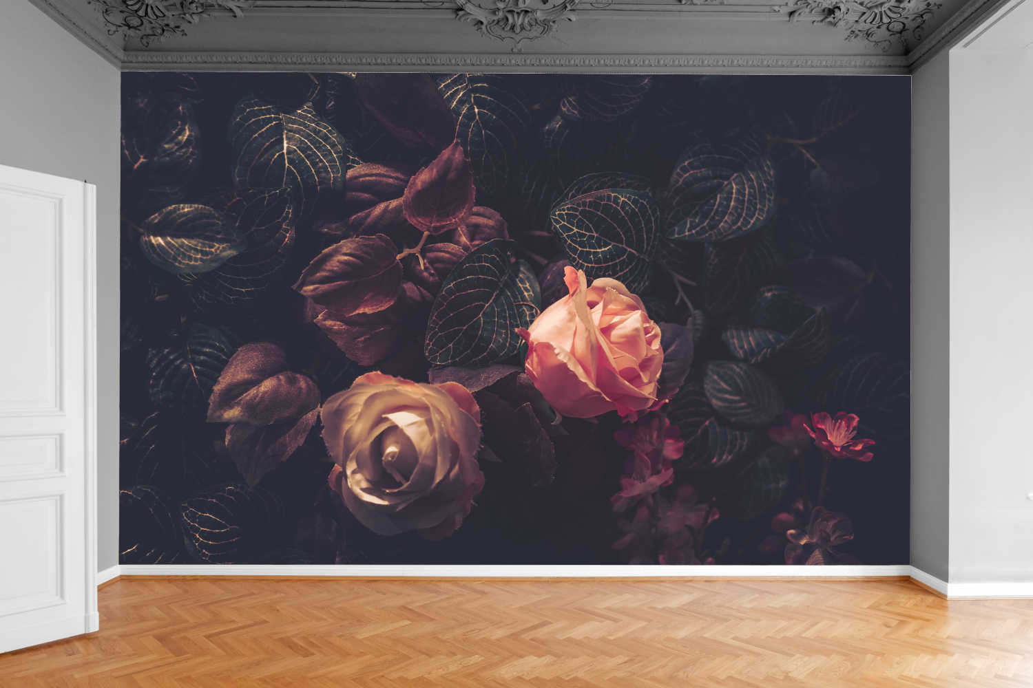 Fototapeta STYLOWA ARTYSYTYCZNE KWIATY RÓŻE 3D