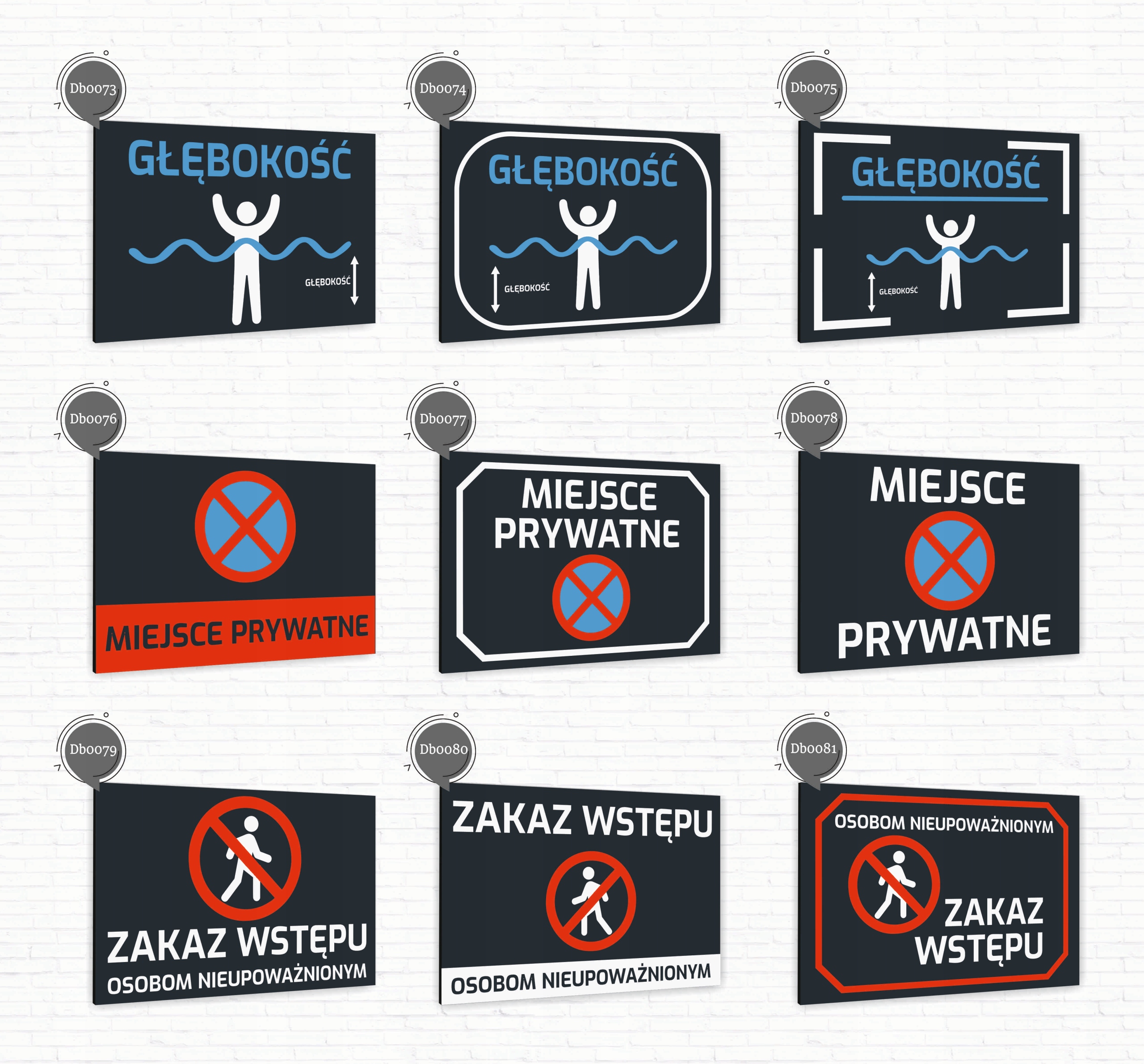 Tabliczka znak informacyjny 30x20 Antracyt PARKING Nierdzewna NADRUK UV