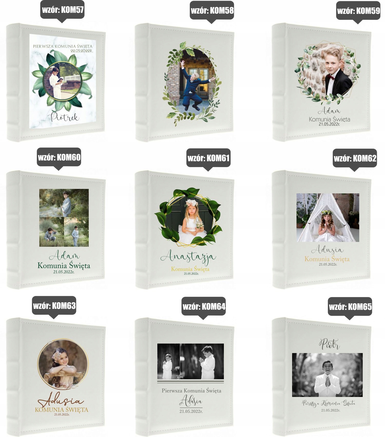 PAMIĄTKA PIERWSZEJ KOMUNII ŚWIĘTEJ ALBUM ZDJĘCIA