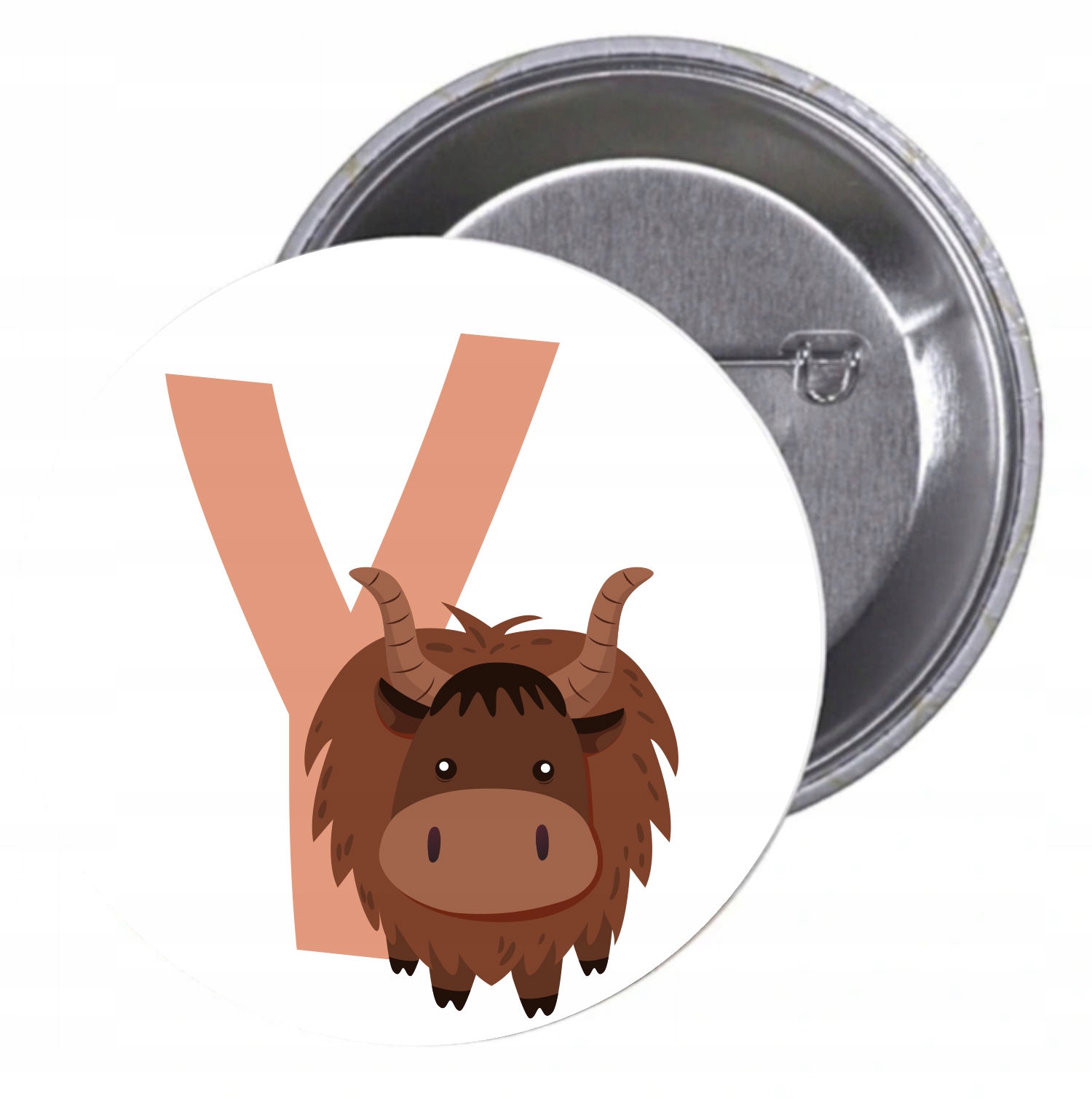 Przypinki buttony LITERKI DLA DZIECI - Y