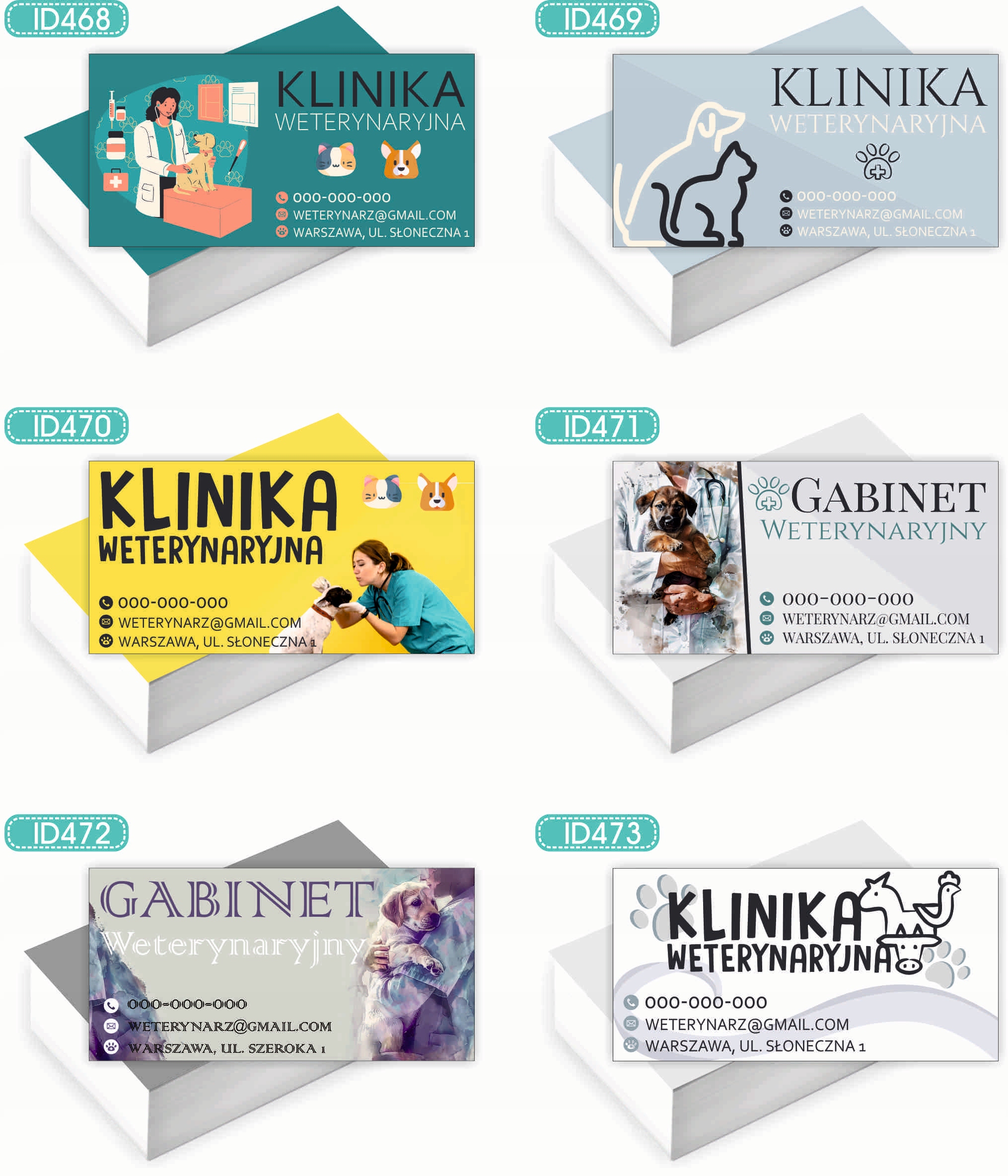 Wizytówki firmowe Foliowane 1000szt wiele różnych wzorów REKRUTACJA