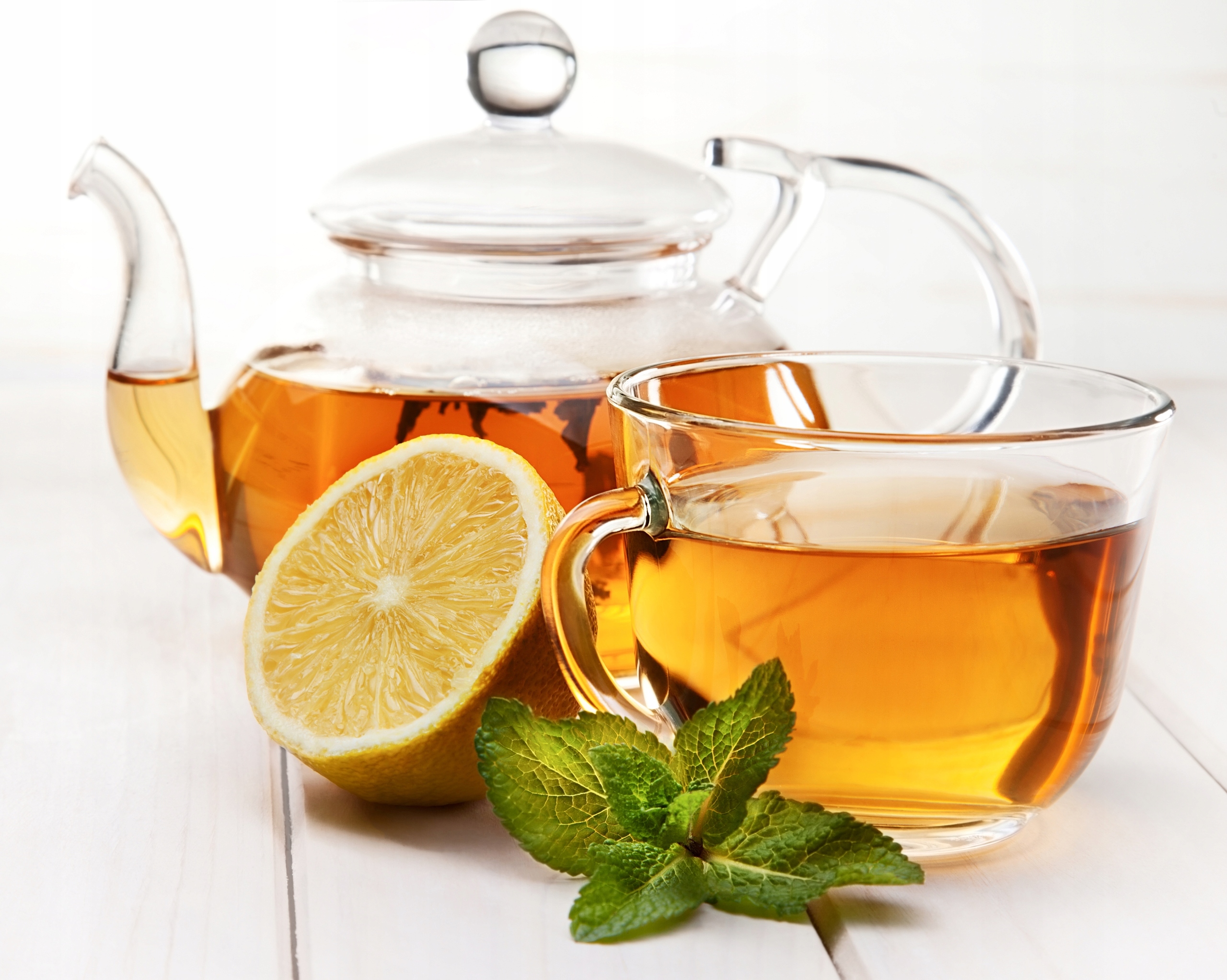 FOTOTAPETA kuchenna DZBANEK CYTRYNA HERBATA MIĘTA