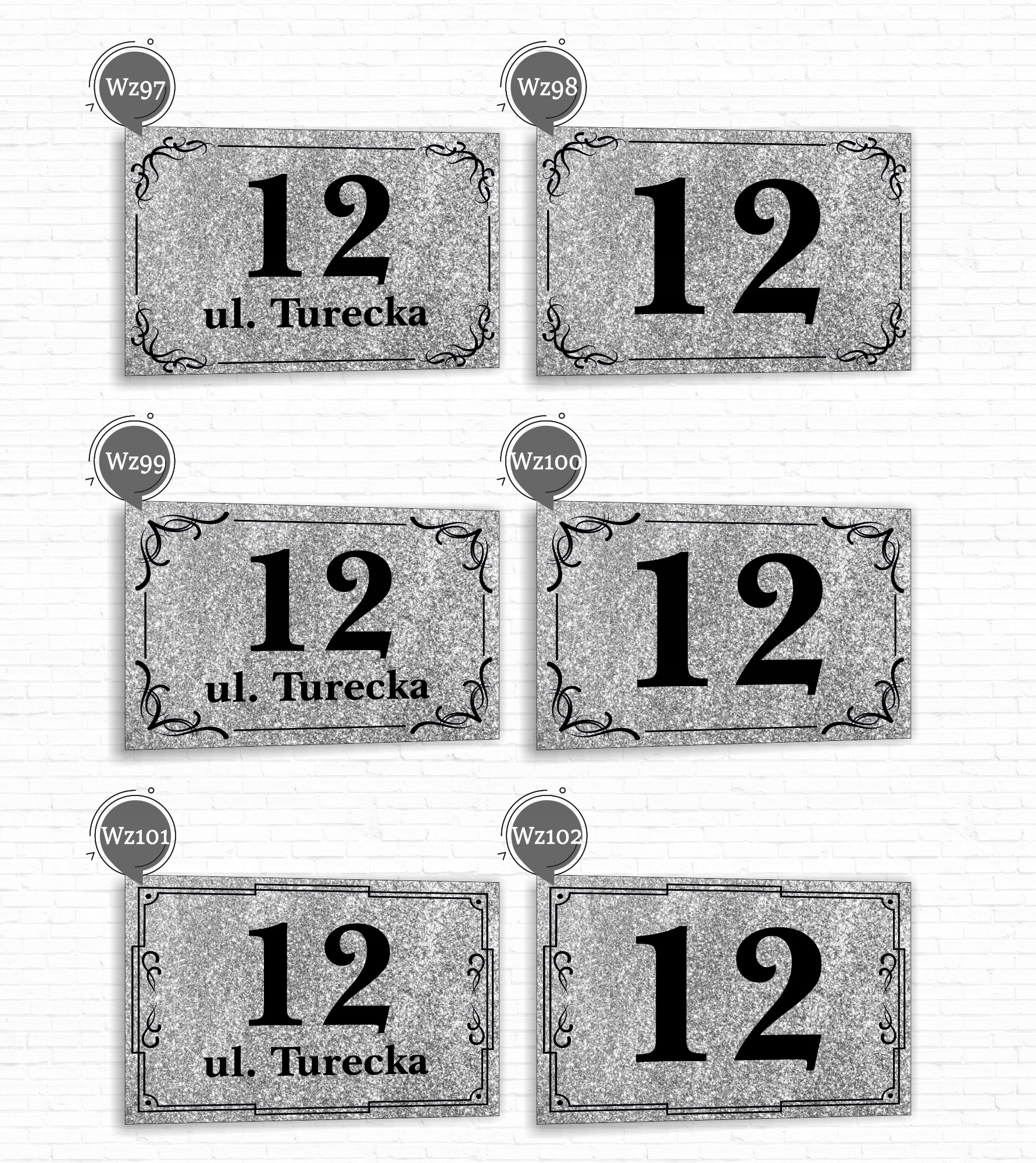 Tabliczka Tablica ADRESOWA ALUMINIOWA Numer domu cyfry ulica 30x20