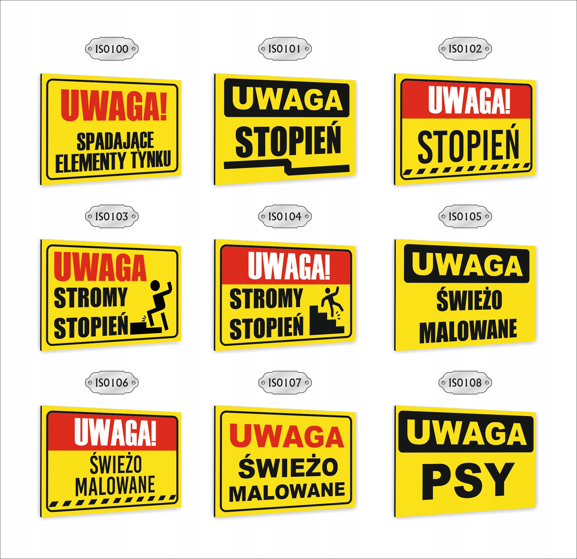 Tabliczka znak informacyjny dibond20X15 UWAGA WYKOPY