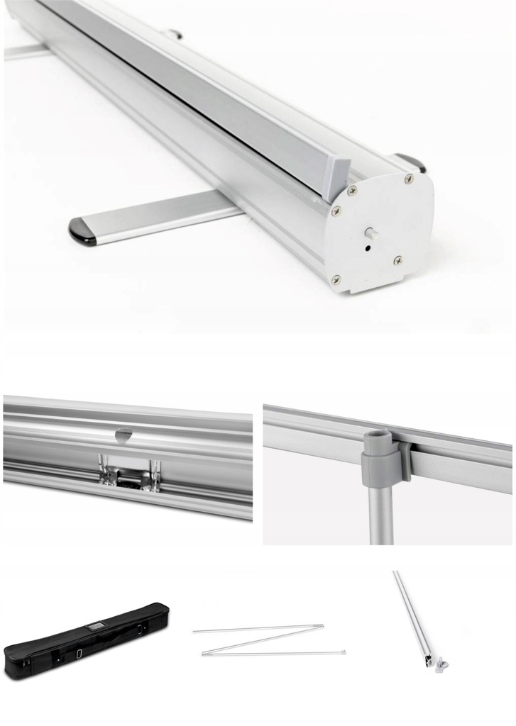 Roll up PRZENOŚNY SYSTEM WYSTAWIENNICZY 200x85 cm REKLAMA projekt w cenie