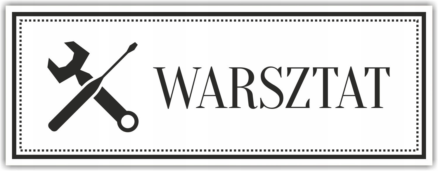 Tabliczka Grawer na Drzwi informacyjna WARSZTAT