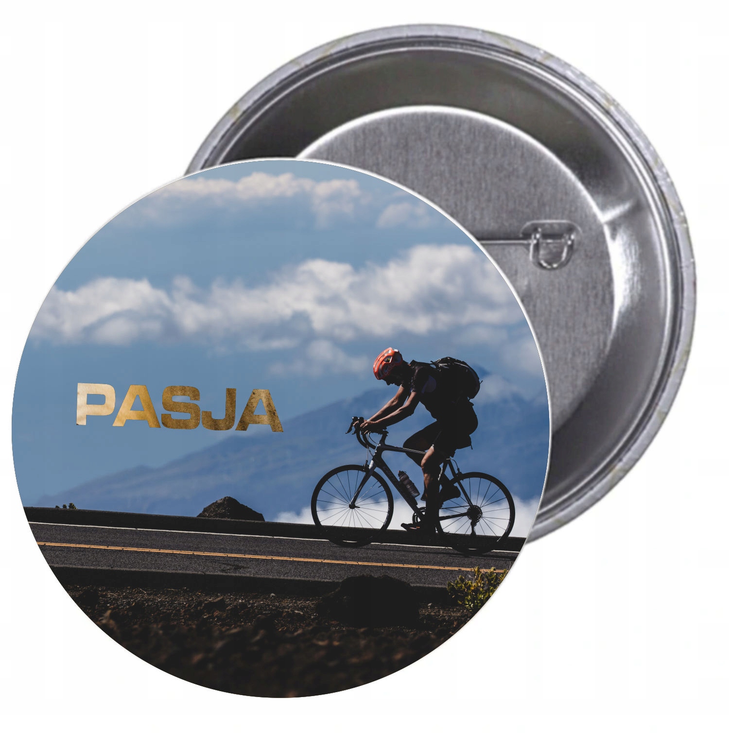 Przypinki buttony SPORT - PASJA znaczki z grafiką