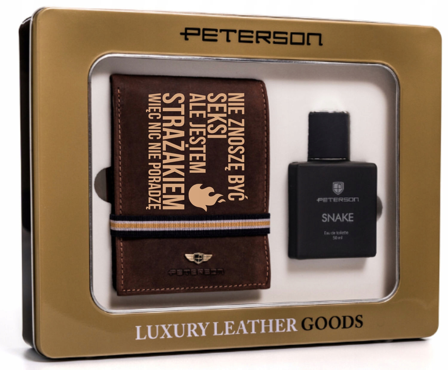 Portfel grawerowany ZAWODY dużo wzorów + perfumy